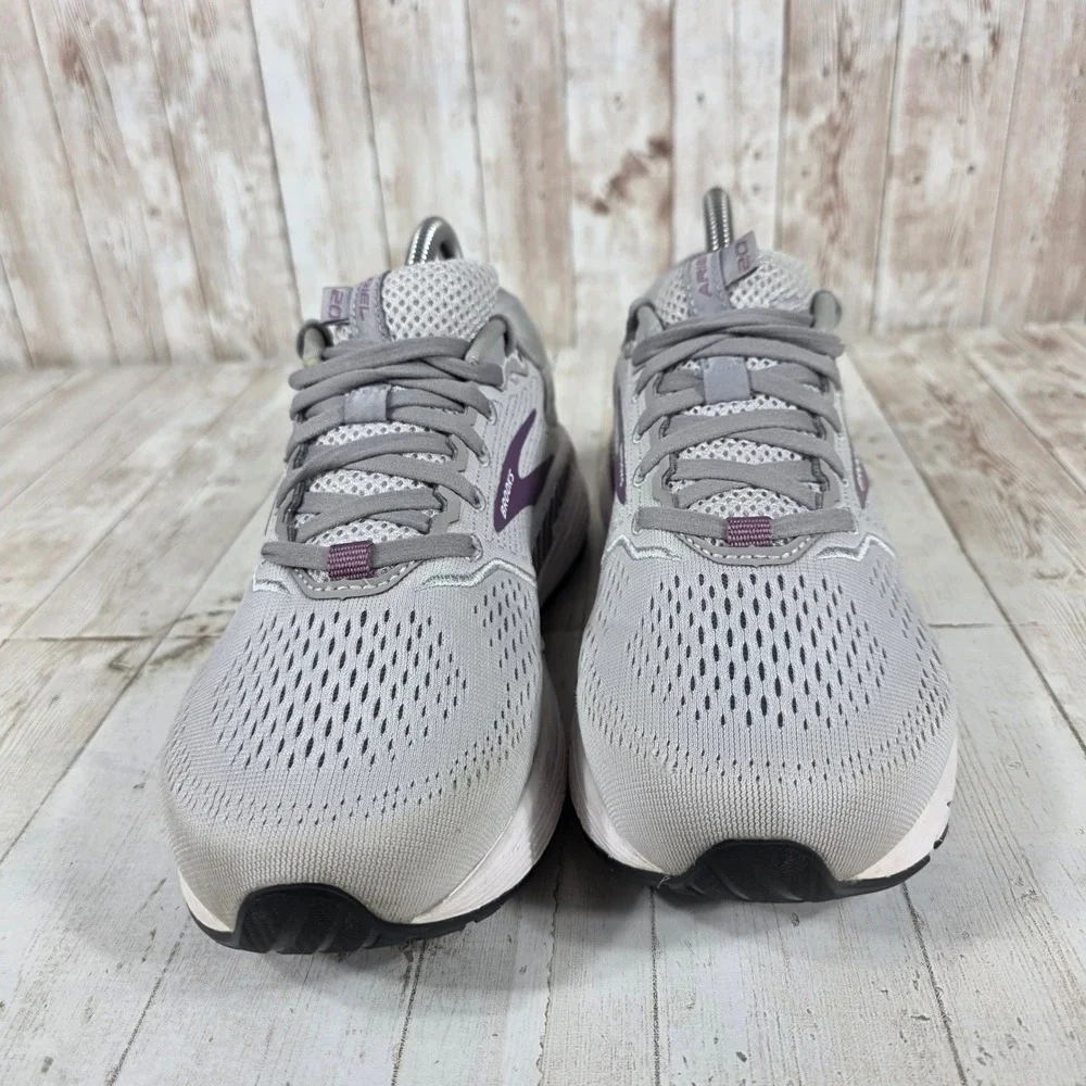 Brooks Ariel 20 Womens Running Shoes Grey Purple Wide D 1203151D009 Size 8